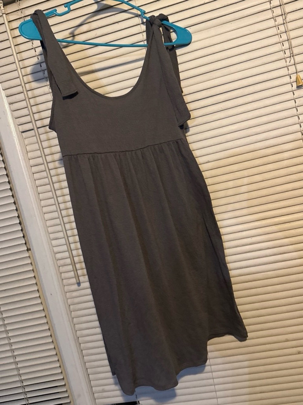 wild fable Charcoal Tie-Shoulder Mini Dress